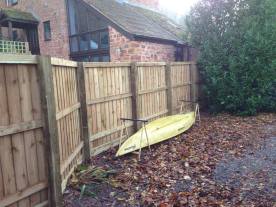 New close board fencing