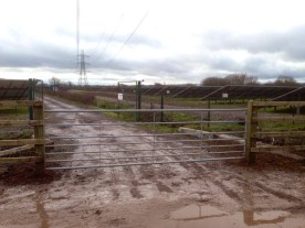 14ft field gate and post and rail fencing