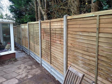 panels and concrete posts