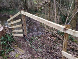 Post and rail with wire