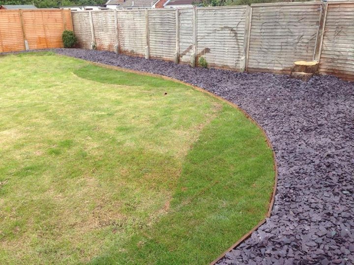 Lawn extension and chippings