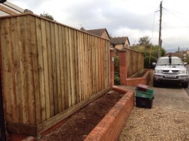New close board fencing